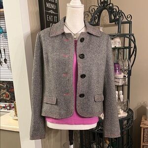 GAP Gray Women's Jacket with Pink Accents